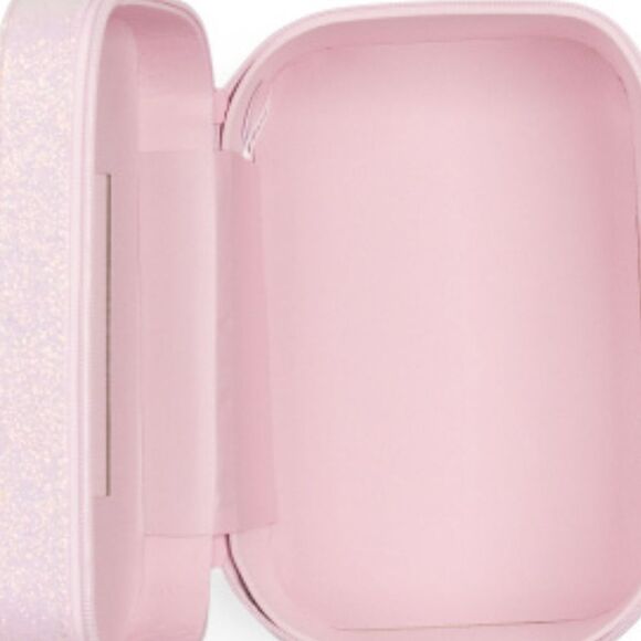 Barbie Pink Glitter Large Vanity Case w/Mirror - Picture 5 of 13